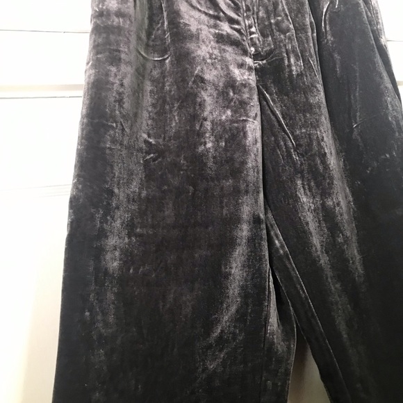NWT Madewell Velvet Tapered Pleat Pull-On Pants - Picture 4 of 7